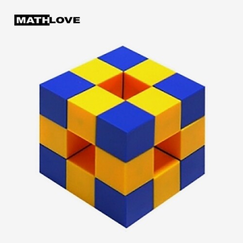 수지원에듀마트,Cube 수열 큐브 (자석)-노란색+파랑색