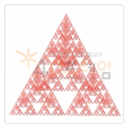 수지원에듀마트,[포디프레임] 시에르핀스키 피라미드 정삼각 5단계(구성: 2단계 64ea)